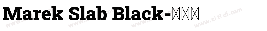 Marek Slab Black字体转换